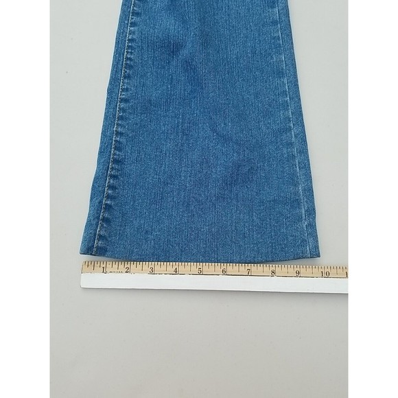 KIKIT Jeans Women 12 (36x29) Stretch Boot Cut Denim Blue Embroidered Pockets Y2K - Picture 8 of 16